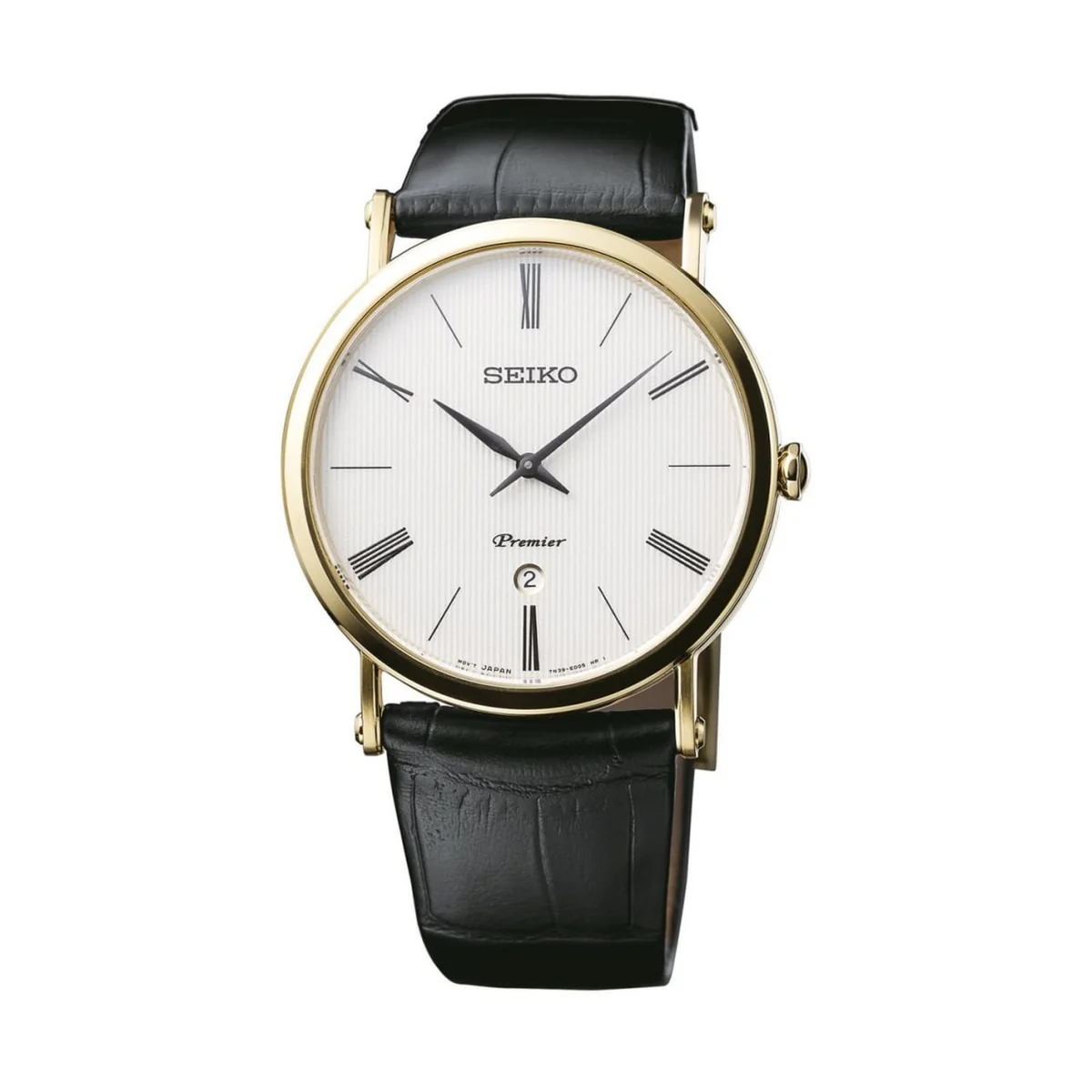 Seiko Premier White Dial Analog Men's Watch