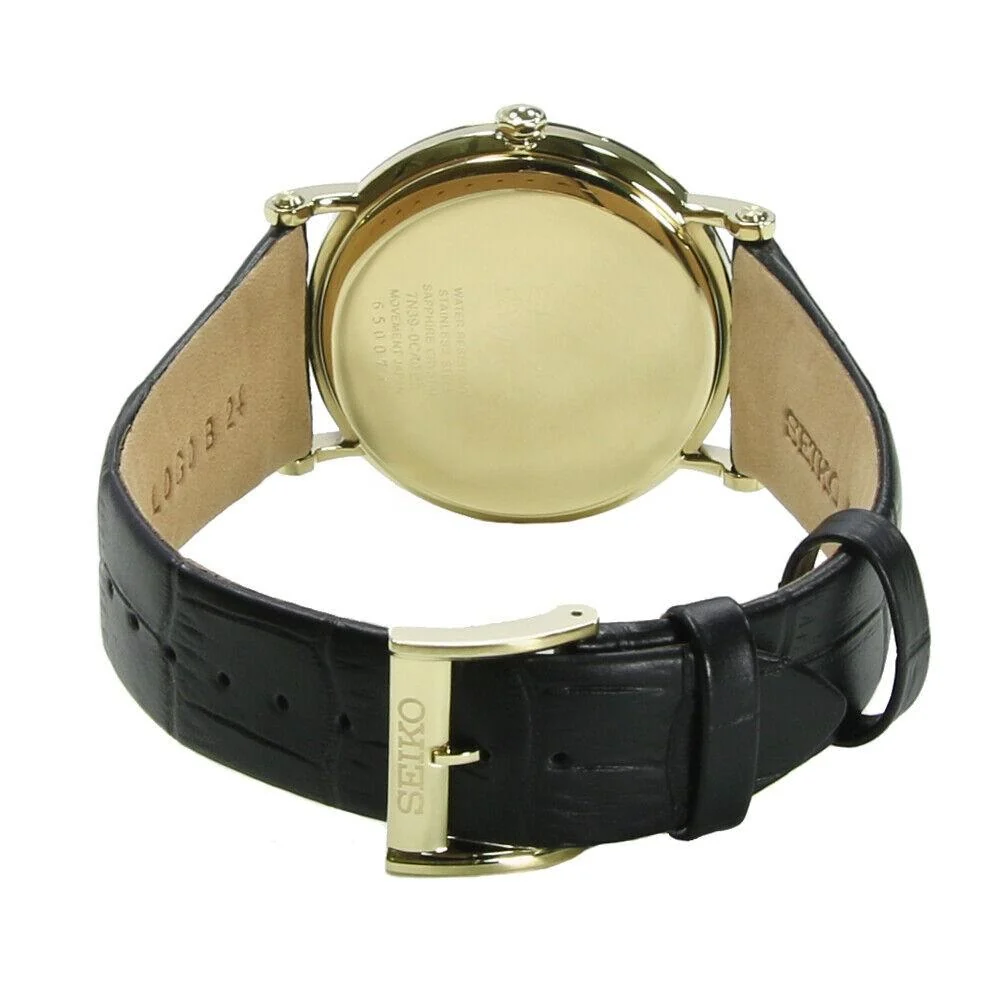 Seiko Premier White Dial Analog Men's Watch - Image 3
